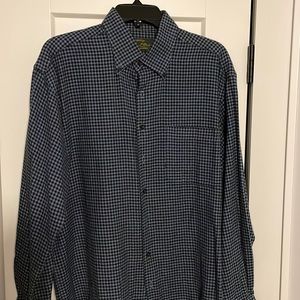 Orvis Signature Collection Men’s Large Plaid Button Down Shirt